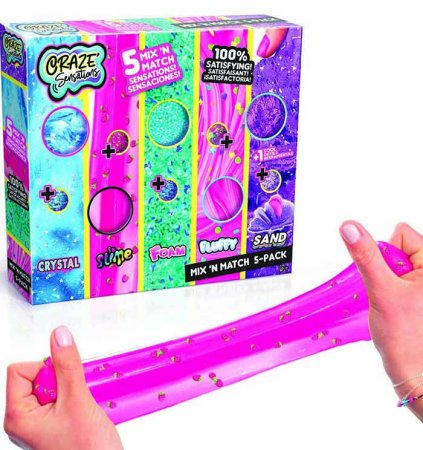 Canal Toys Набор слаймов Slime Mix & Match Craze Sensations, 5 слаймов