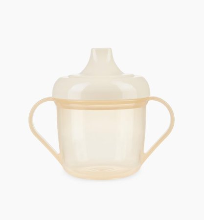 Happy Baby Поильник с ручками Drink Up, 170 мл / цвет milky