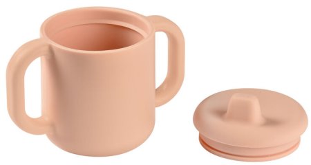 Beaba Поильник силиконовый Silicone learning cup / цвет розовый