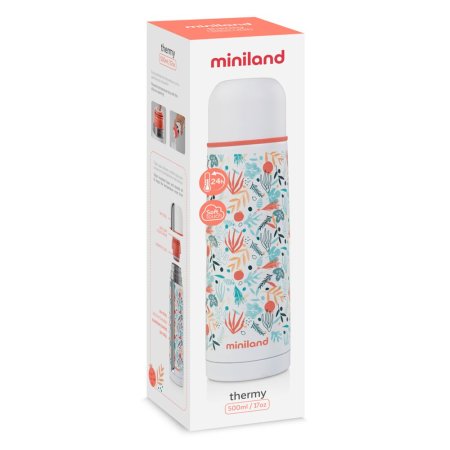 Miniland Термос для жидкостей Mediterranean Thermos 500 мл / цвет голубой, оранжевый