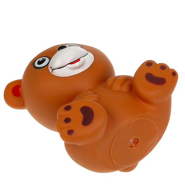  Игрушка для ванны мишка 9 см, в сетке, КАПИТОШКА в кор.2*240шт