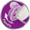 Avent Пустышка Ultra soft с футляром 6-18мес 2шт / розовый / фиолетовый