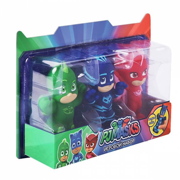 игрушка Игровой набор для ванной Герои в Масках PJ Masks / 3шт / 13см