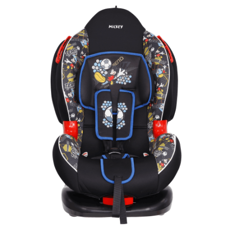 Siger Автокресло детское Кокон ISOFIX, серия Disney / цвет Микки Маус футбол, черный