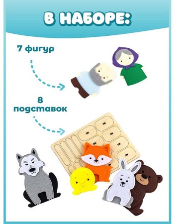 Smile Decor Пальчиковый театр "Колобок"