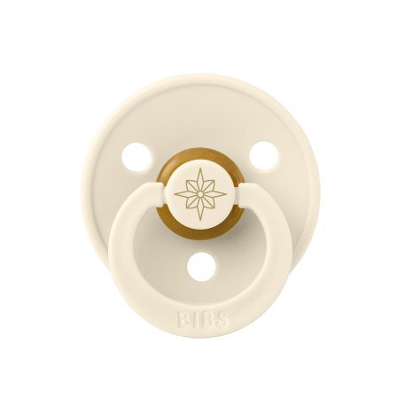 Пустышка латексная BIBS Colour - Noor (mini) - Ivory/Gold, 6+ месяцев.