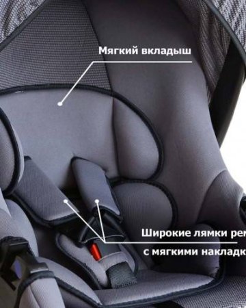 Автокресло Siger ЭГИДА ЛЮКС / Cерый