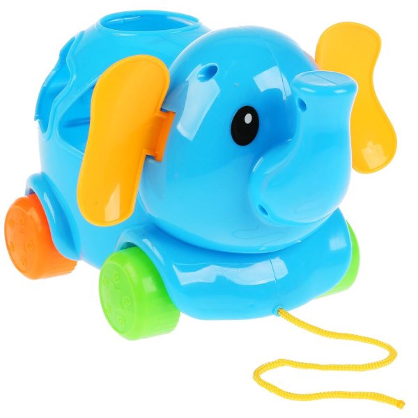 УМка Развивающая игрушка сортер-каталка "Слоник",1+