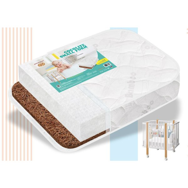 Boom baby матрас "cocolite small form", размер 90 х 70 / цвет белый