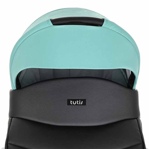 Tutis Коляска 2 в 1 Novo / цвет кожа Antracite Metalic-Mint (темно-серый + мятный)