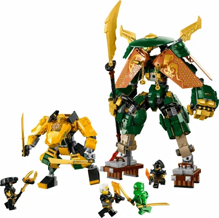 Конструктор LEGO Ninjago "Командные роботы ниндзя Ллойда и Арин"
