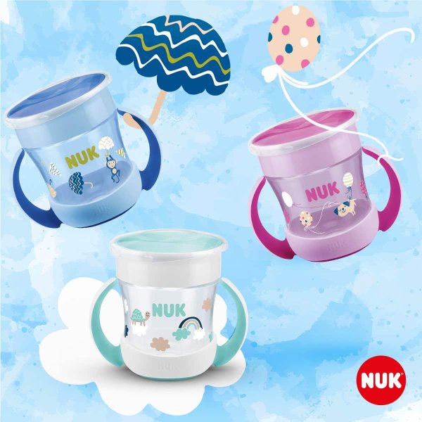 NUK EVOLUTION Поильник "MINI MAGIC" 160 мл/розовый