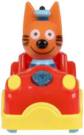 Умка Машинка с фигуркой коржика ТРИ КОТА 10 + песен, стихов и фраз в кор. 383147 