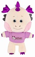 Maxitoys Мягкая игрушка Дракончик с розовыми щёчками в футболке, 25 см					