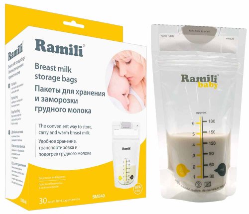 Ramili Baby Пакеты для хранения и заморозки грудного молока BMB40