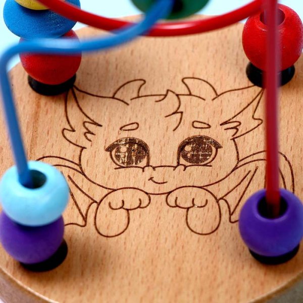 Деревянные игрушки Развивающая игрушка-лабиринт "Дракончик"