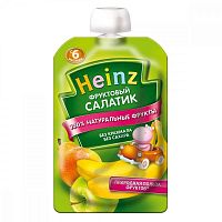 Heinz Пюре фруктовый салатик (с 6 месяцев) 100г					
