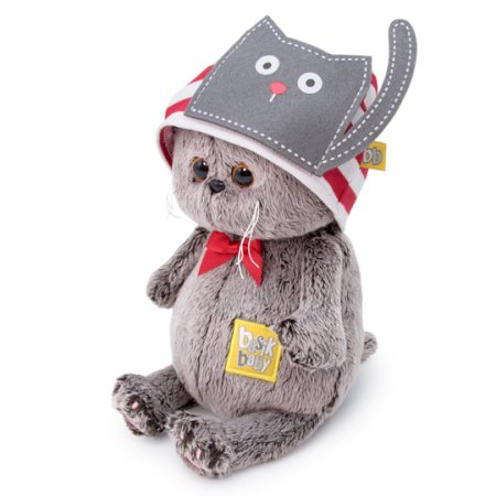 Budi Basa Мягкая игрушка Басик Baby в шапочке с котиком