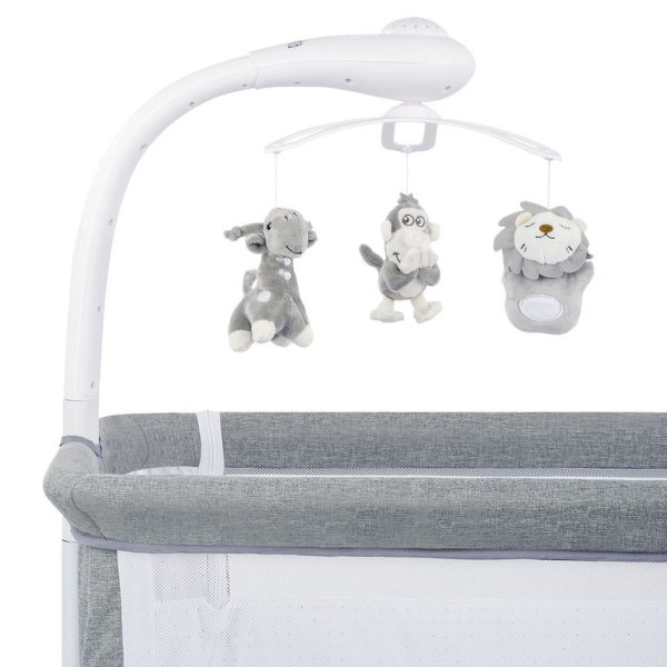 Nuovita Приставная кроватка для новорожденных Accanto Festa/ цвет Grigio/Серый