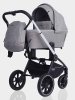 MowBaby Коляска 3 в 1 Zoom PU / цвет Silver Beige (бежево-серый, рама серебро)