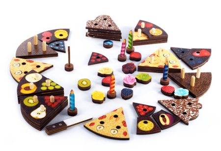 Нескучные игры Развивающая игрушка "Торт" (дерево)