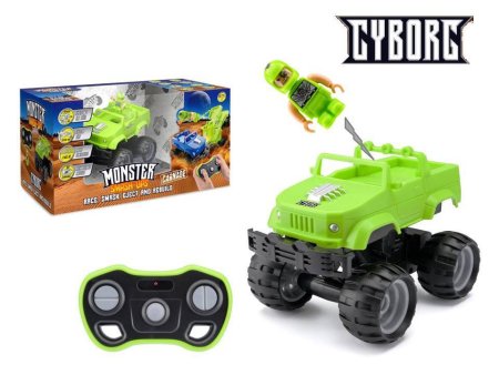 ABtoys Машинка р/у разбивающийся внедорожник "Monster Smash Ups", Cyborg