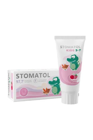 Зубная паста 3-7 лет Strawberry & cherry 50гр STOMATOL