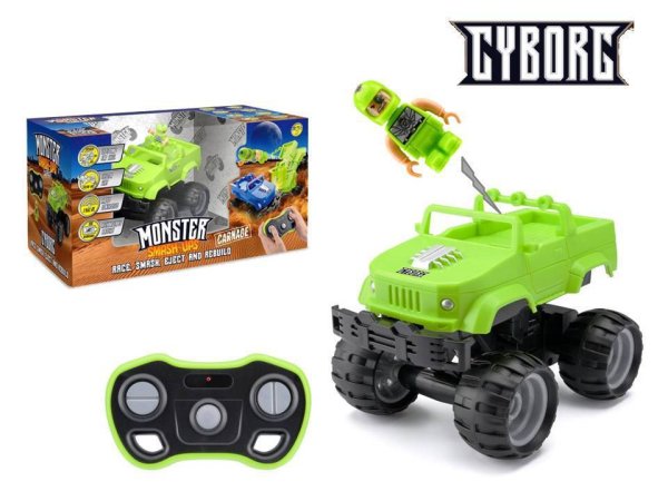 ABtoys Машинка р/у разбивающийся внедорожник "Monster Smash Ups", Cyborg