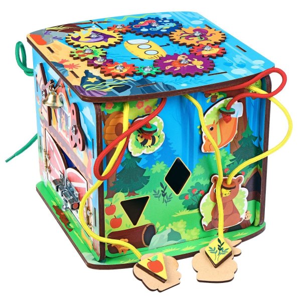 Лесная Мастерская Бизиборд "Играем со зверятами"  4276294