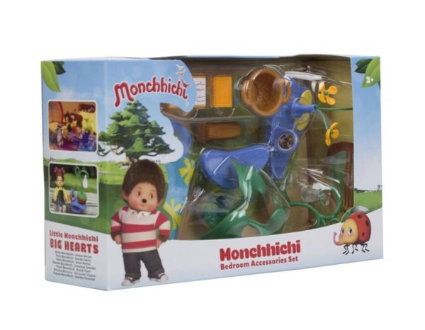 Monchhichi  Набор аксессуаров для спальной комнаты (с зеленым ковром)