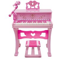 Pituso Музыкальная игрушка Пианино с табуретом / цвет розовый