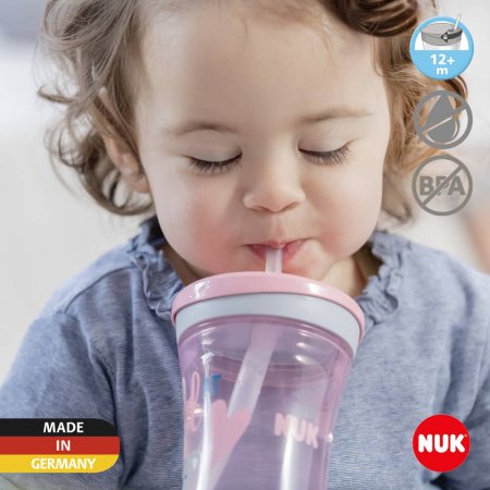 NUK EVOLUTION Поильник "Action" 230 мл для девочек