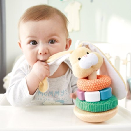 Hape Развивающая игрушка-неваляшка "Кролик"