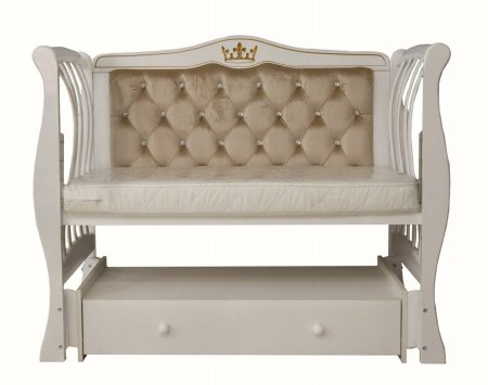 Bambini Moretti Детская кроватка "Витэлия люкс два" универсальный маятник / белый