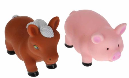 Играем вместе Набор игрушек для ванны «Конь + хрюша»