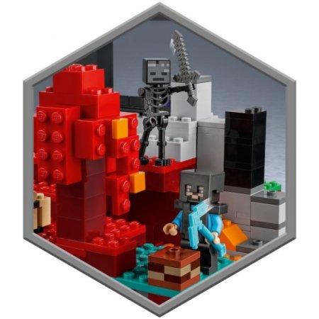 LEGO Minecraft Конструктор "Разрушенный портал", 316 деталей / 21172