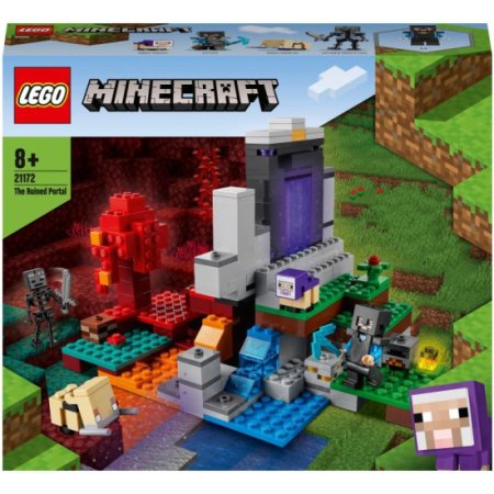 LEGO Minecraft Конструктор "Разрушенный портал", 316 деталей / 21172