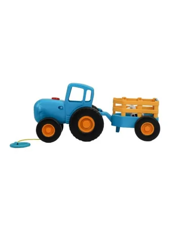 Умка Каталка с прицепом + корова 20 песен,фраз, звуков СИНИЙ ТРАКТОР в кор.