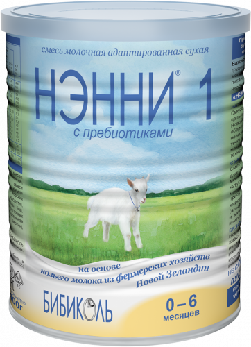 Нэнни 1-800гр молочная смесь адаптированная с пребиотиками с рождения