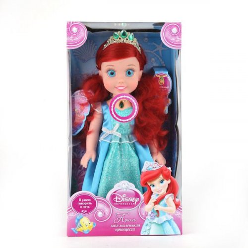 Кукла Disney Princess Ариэль, 37 см, на батарейках, озвученная, светится амулет