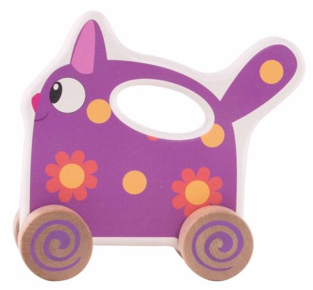 Деревяшки Каталка "Кошечка Мяу"