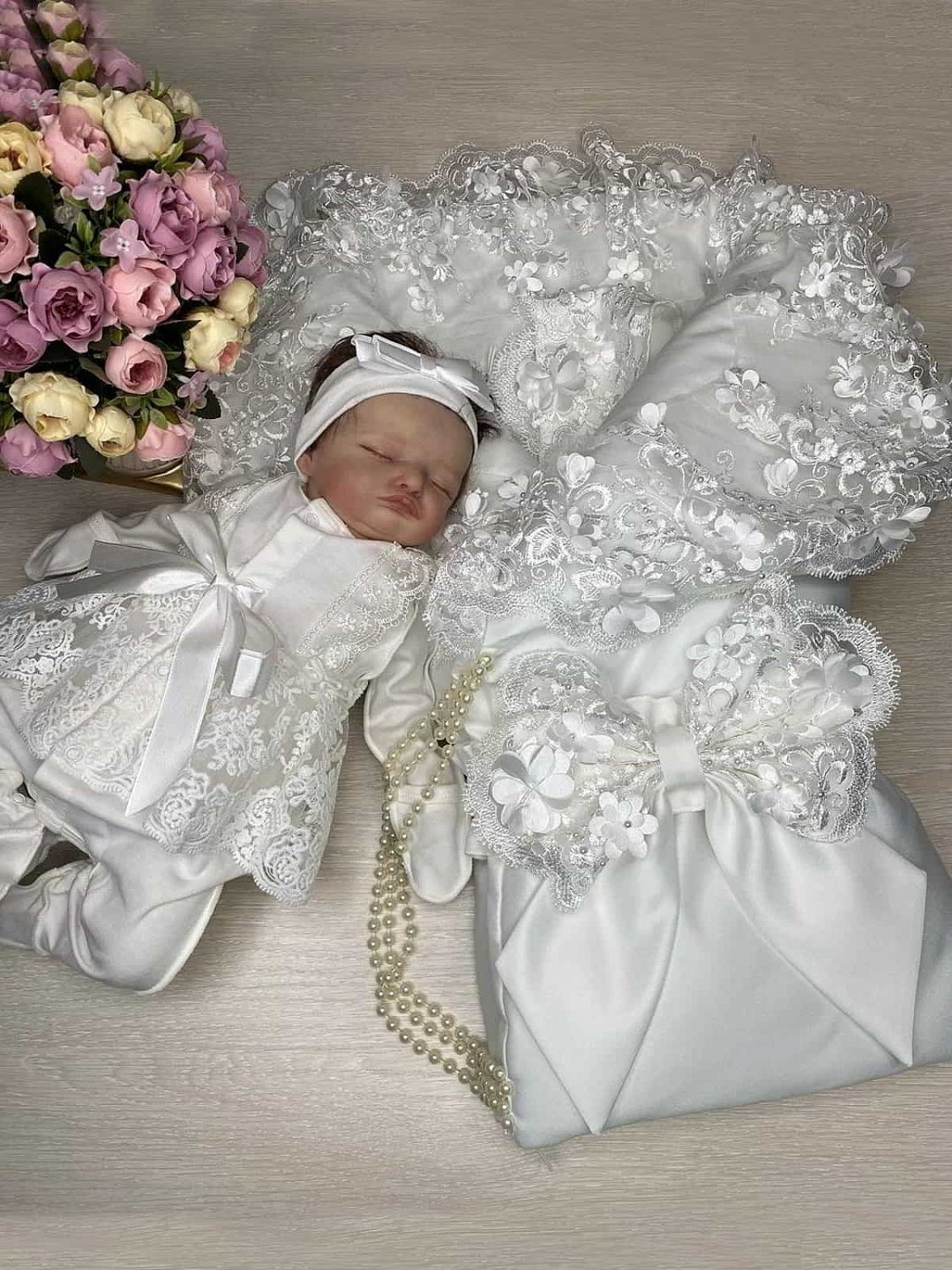 (м)Комплект на выписку Великолепная Роскошь, лето