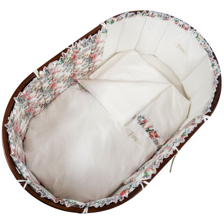 Nuovita Комплект Fiori для детской кроватки, 9 предметов / цвет белый