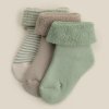 (м)Носки махровые 3 пары SL HOME,молочн/оливк (р.6-8)