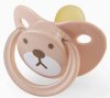Happy Baby Латексная пустышка с колпачком, 0+ / принт bear