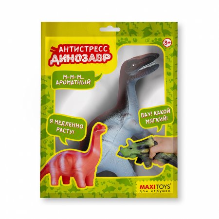 Maxitoys Игрушка Антистресс-Динозавр "Теризинозавр"