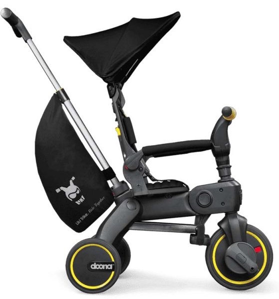 Doona Трехколесный складной велосипед Liki Trike S5 / цвет Nitro Black (черный)