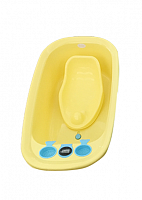 Ванночка детская, термометр, слив / желтая