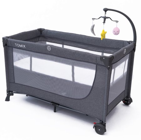 Детский манеж TOMIX LULLABY LUX  (Grey )