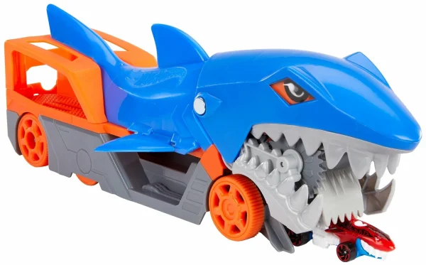 Hot Wheels Машинки Грузовик Голодная акула с хранилищем для машинок